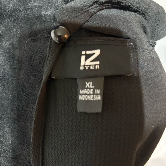 IZ BYER Black Square Neck Spaghetti Strap Top Size XL - Picture 8 of 10